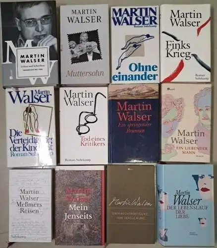 12 Bücher Martin Walser: Leben & Schreiben, Muttersohn, Lebenslauf der Liebe ...