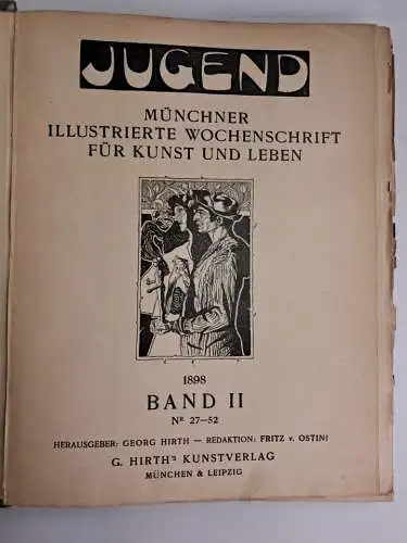 Jugend - Münchner Illustrierte Wochenschrift für Kunst und Leben 1898/99, unvoll