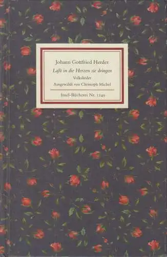 Insel-Bücherei 1249, Laßt in die Herzen sie dringen, Herder, Johann Gottfried