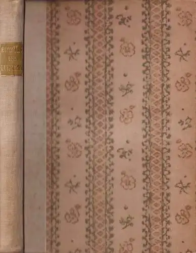 Buch: Euryalus und Lukrezia, Aeneas Sylvius Piccolomini, 1907, Insel Verlag