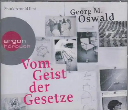 CD-Box: Georg M. Oswald - Vom Geist der Gesetze. 2008, Gelesen von Frank Arnold