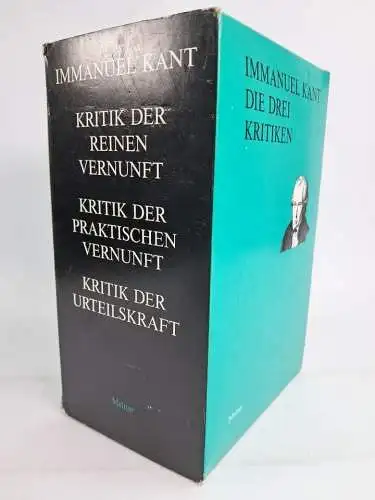 Buch: Die drei Kritiken, Kant, Immanuel, 1993, Meiner, 3 Bände, gebraucht, gut