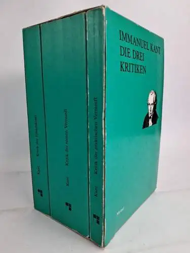 Buch: Die drei Kritiken, Kant, Immanuel, 1993, Meiner, 3 Bände, gebraucht, gut