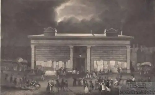 La Morgue in Paris. aus Meyers Universum, Stahlstich. Kunstgrafik, 1850 266220