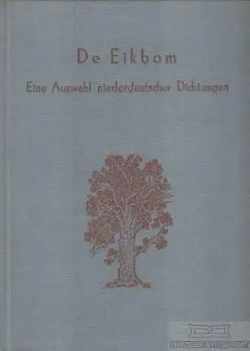 Buch: De Eikbom, Baetke, W. / Walter, E. 1953, Max Niemeyer Verlag