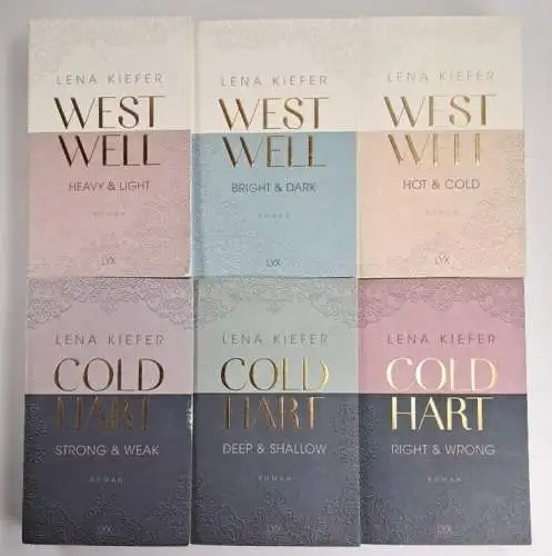 6 Bücher Lena Kiefer: Westwell 1-3 & Coldhart 1-3, Lyx Verlag, Young Adult