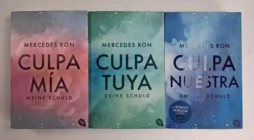 Buch: Culpa Mia, Culpa Tuya, Culpa Nuestra. Mercedes Ron, cbt, 3 Bände, Schuld