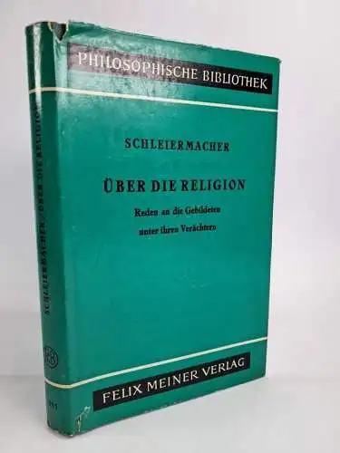 Buch: Über Religion, Friedrich  Schleiermacher, 1958, Felix Meiner Verlag