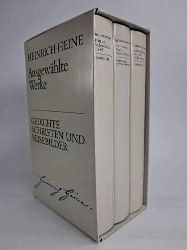 Buch: Heinrich Heine - Ausgewählte Werke, 3 Bände, 1986, Deutscher Bücherbund