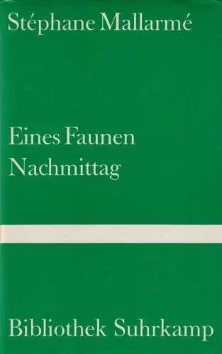 Buch: Eines Fraunen Nachmittag, Mallarme, Stephane, 1979, Suhrkamp