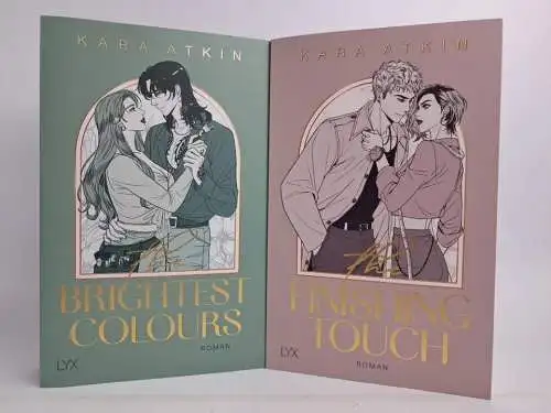 2 Bücher Kara Atkin: The Brightest Colours, The Finishing Touch, Lyx Verlag