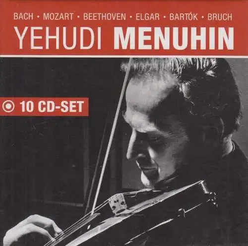 CD-Box: Yehudi Menuhin, Bach, Mozart, Beethoven, Elgar, Bartok, Bruch, 10 CDs