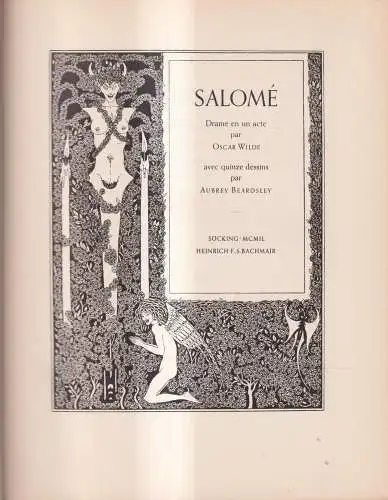Buch: Salome, Drame en un acte, Wilde, Oscar, 1949, Heinrich F. S. Bachmair