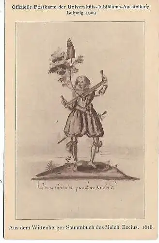 AK Offizielle Postkarte der Universitäts-Jubiläums-Ausstellung, gebraucht, gut