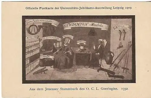 AK Offizielle Postkarte der Universitäts-Jubiläums-Ausstellung, gebraucht 303597