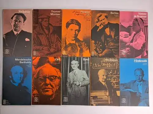 20 verschiedene Titel Reihe rororo bildmonographien, Rowohlt, Sammlung, Konvolut