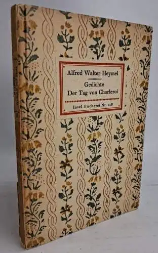 Insel-Bücherei 118, Gedichte. Der Tag von Charleroi, Heymel, Alfred Walter