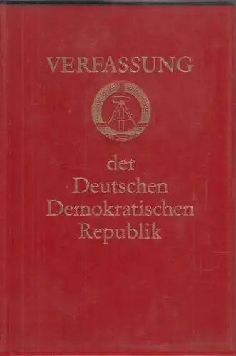 Buch: Verfassung der Deutschen Demokratischen Republik, 1974