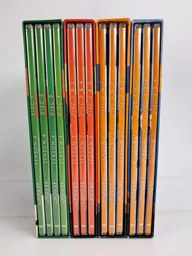 4 DVD-Boxen: Dr. House. Staffel 1-4, David Shore, Hugh Laurie, Olivia Wilde