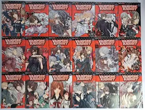 Manga: Vampire Knight 1-18 (komplett), Matsuri Hino, Carlsen, Daisuki, Shojo