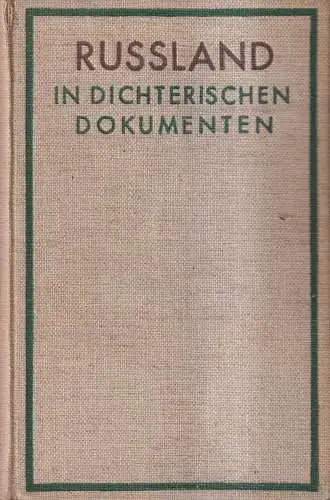 Buch: Russland in dichterischen Dokumenten, 3 Bände in 1, Beck Verlag, Eliasberg