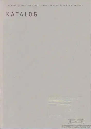 Buch: Architekturpreis der Stadt Leipzig zur Förderung der Baukultur... Doehler