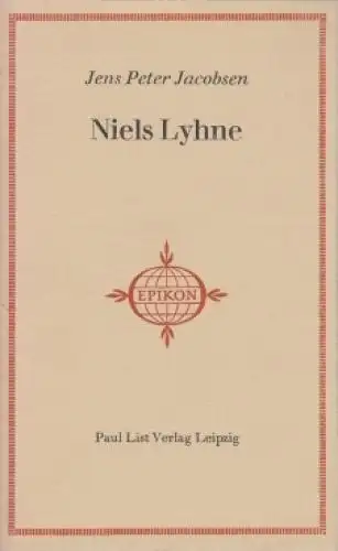Buch: Niels Lyhne, Jacobsen, Jens Peter. Epikon - Romane der Weltliteratur, 1969