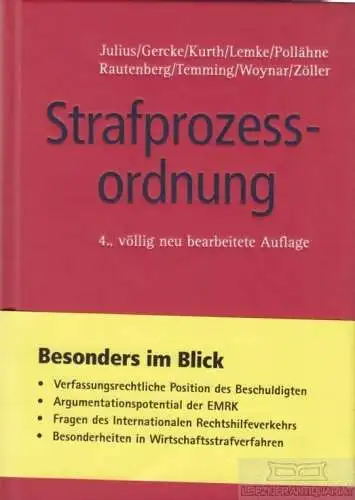 Buch: Strafprozessordnung, Julius, Karl-Peter u.a. Heidelberger Kommentar, 2009