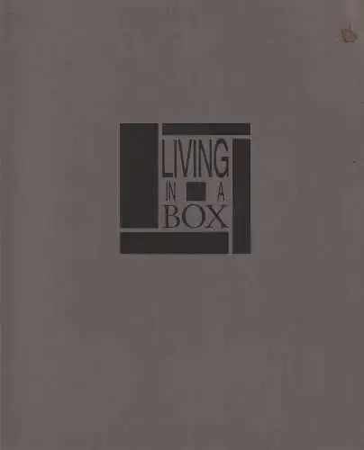 Buch: Living in a Box, Dillenkofer, Sinje, gebraucht, gut