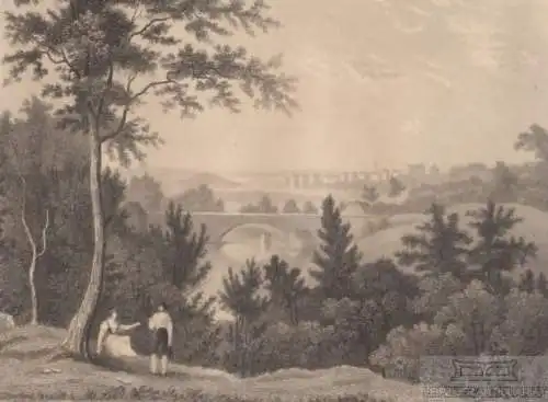 Carlscrona. aus Meyers Universum, Stahlstich. Kunstgrafik, 1850, gebraucht, gut