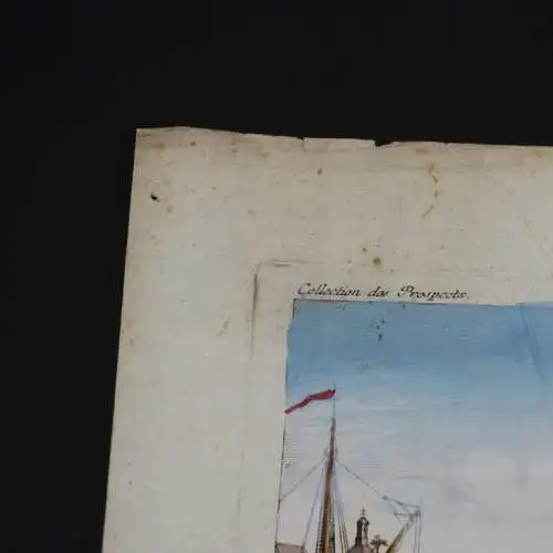 Kupferstich: Zweyter Theil der Stadt Bordeaux, Leizel, Johann Friedrich