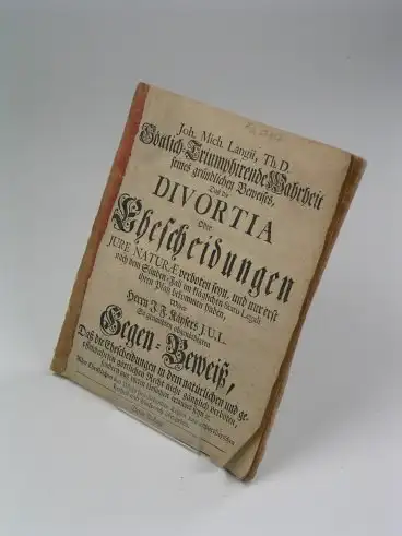 Buch: Göttlich-Triumphirende Wahrheit seines gründlichen Beweises, Lange