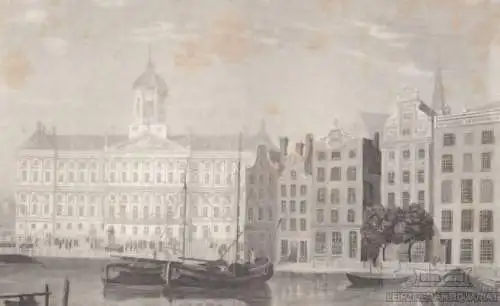 Das königliche Schloss in Amsterdam. aus Meyers Universum, Stahlstich. 1850