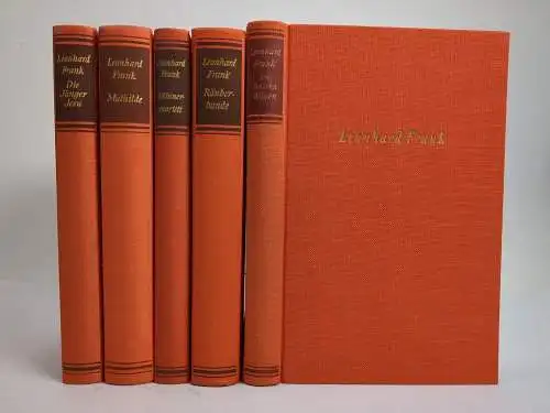 5 Bücher Leonhard Frank: Mathilde, Räuberbande, Männerquartett, Jünger, Herz