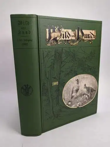 Buch: Wild und Hund 8. Jahrgang 1902, Paul Parey, 2001, Reprint, sehr guter Zust