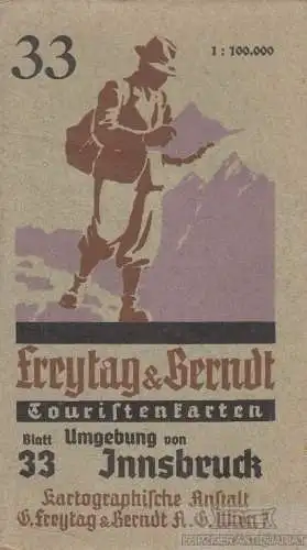 Buch: Freytag & BendtsTouristen-Wanderkarte, Blatt 33, gebraucht, gut