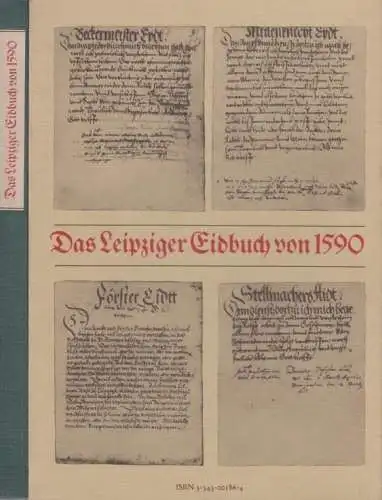 Buch: Das Leipziger Eidbuch von 1590, Gerlach, Sigrid. 1986, Fachbuchverlag