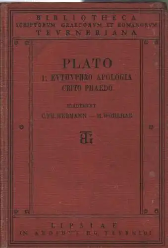 Buch: Platonis Euthyphro Apologia Socratis Crito Phaedo, Platon. 1910