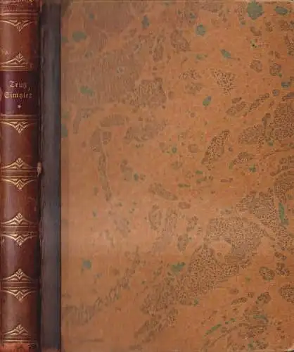 Buch: Trutz Simpler, Hans Jakob Christoffel v. Grimmelshausen, 1921, Rösl & Cie.