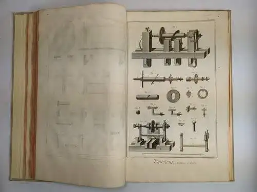 Buch: Drechsler - Tourneur et tour a figure, 1760, Diderot / d'Alembert