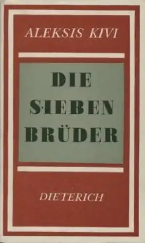 Sammlung Dieterich 69, Die sieben Brüder, Kivi, Aleksis. 1972, gebraucht, gut