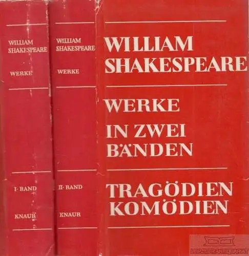 Buch: Werke in zwei Bänden, Shakespeare, William. 2 Bände, 1958, gebraucht, gut