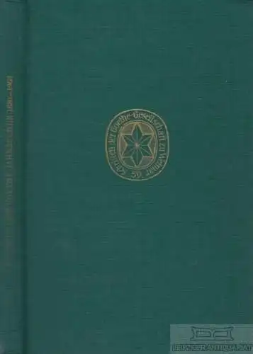 Buch: Register der Goethe-Jahrbücher 1880-1968, Kratzsch, Konrad. 1970