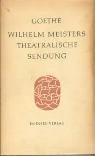 Buch: Wilhelm Meisters theatralische Sendung, Goethe, Johann Wolfgang. 19 119071