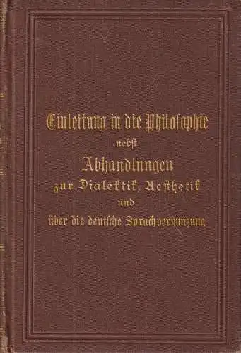 Buch: Einleitung in die Philosophie, Arthur Schopenhauer, Reclam, Nachlass II