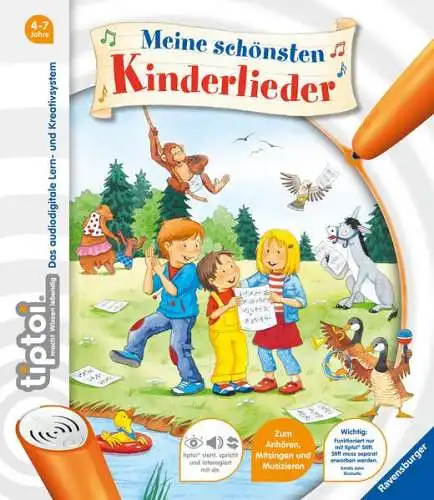 Buch: tiptoi® Meine schönsten Kinderlieder, 2015, Ravensburger, 4-7 Jahre