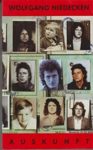 Buch: Auskunft, Niedecken, Wolfgang. 1990, Verlag Kiepenheuer & Witsch