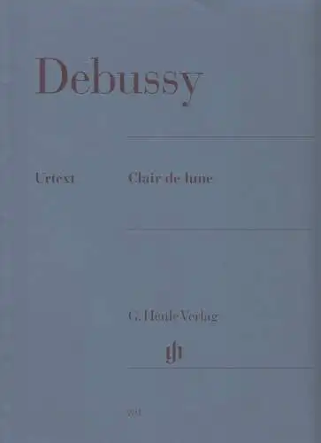 Noten: Clair de Lune, Debussy, 2018, Urtext, G. Henle Verlag, HN 391, Klassik