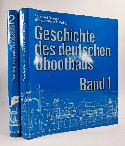 Buch: Geschichte des deutschen Ubootbaus 1 + 2, E. Rössler, Bernard & Graefe