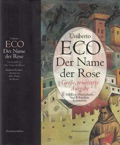 Buch: Der Name der Rose, Eco, Umberto, 1987, Zweitausendeins, sehr gut